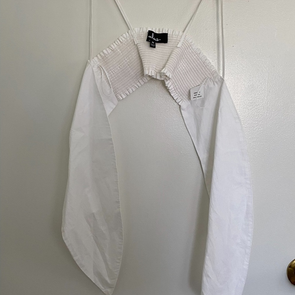 Lulus - White bandeau bra top, small